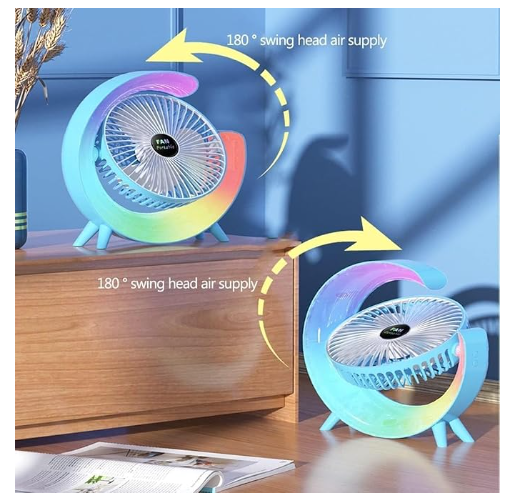 VENTILADOR G RECARGABLE CON LUZ