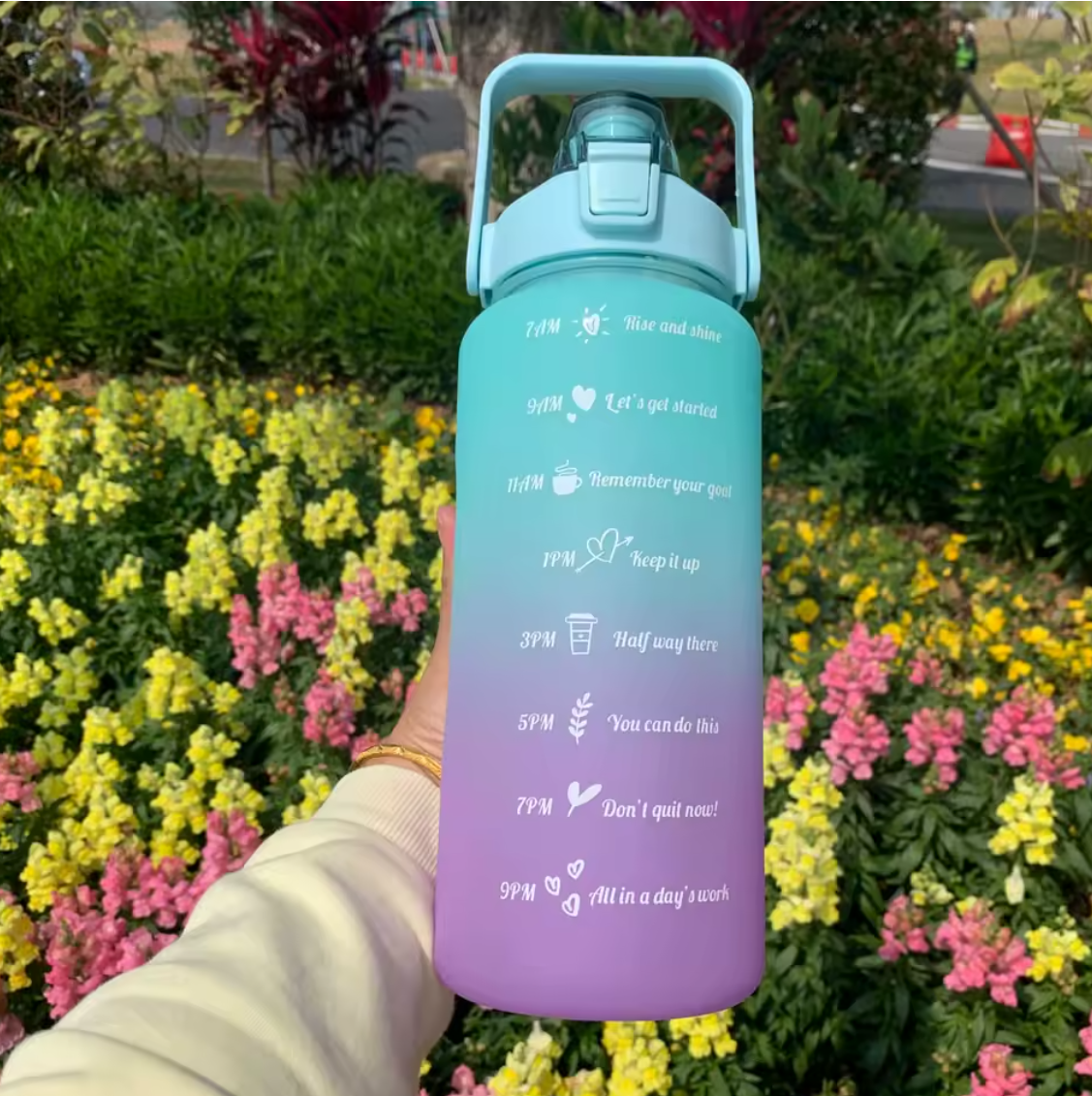 Botella De Agua Motivacional 2000ml