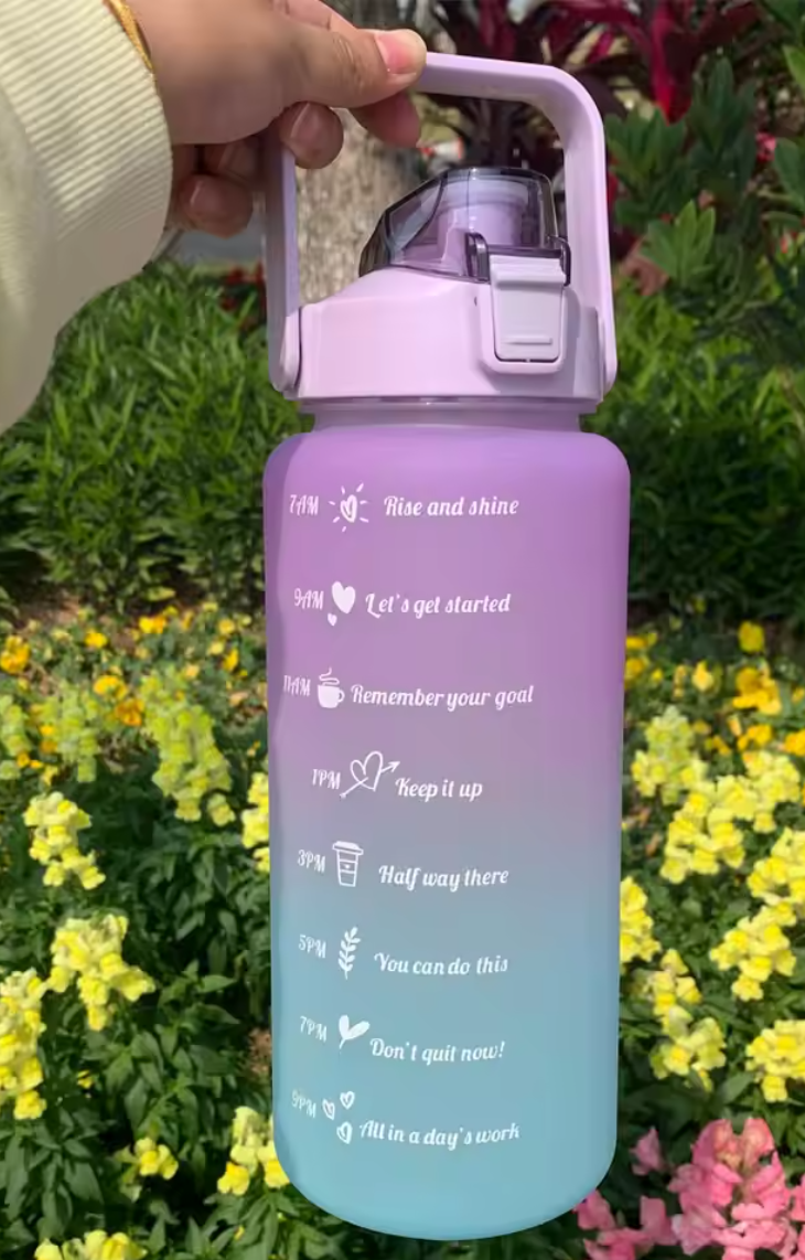 Botella De Agua Motivacional 2000ml
