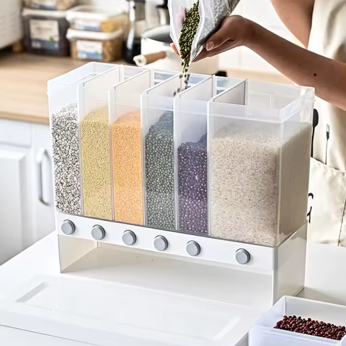 Dispensador De Granos Y Cereales de 6 p